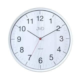 JVD Netikajcí analogové tiché hodiny v imitaci dřeva JVD HA17.1
