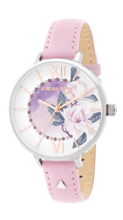 SUNDAY ROSE Dámské luxusní designové hodinky  SUNDAY ROSE Day Dream Leather SUN-E10