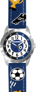 CLOCKODILE Svítící modré chlapecké hodinky FOTBALOVE CWB0070