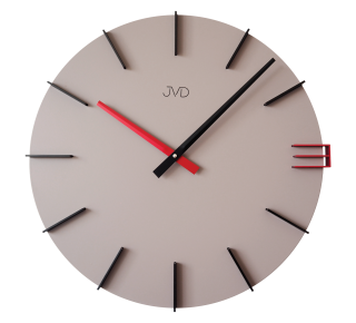 JVD Designové moderní béžové hodiny JVD HC44.3