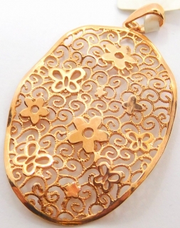 Klenoty Budín Stříbrný přívěšek rose gold 925/1000 SVLPG205983