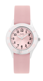 JVD Dětské analogové dívčí růžové hodinky JVD J7216.2