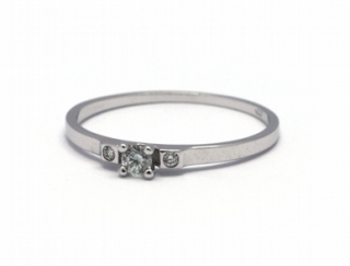 Klenoty Budín Dámský zásnubní diamantový prsten přírodní diamant 585/0,94 gr J-21251-12 POŠTOVNÉ ZDARMA!