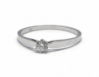 Luxusní zásnubní diamantový prsten přírodní diamant 585/1,06 gr J-21253-12 POŠTOVNÉ ZDARMA!