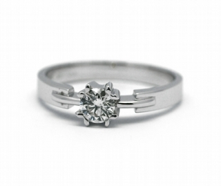 Zásnubní luxsní prsten s přírodním diamantem 585/2,78 gr J-22232-13 POŠTOVNÉ ZDARMA!