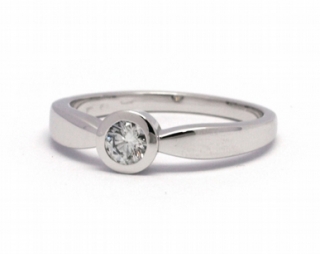 Mohutný zásnubní prsten s přírodním diamantem 585/2,89  gr J-21037-12 POŠTOVNÉ ZDARMA!