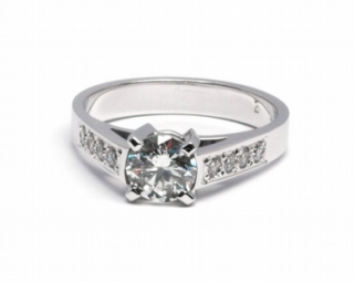Mohutný zásnubní prsten s přírodním diamantem 585/3,72 gr J-20889-12 POŠTOVNÉ ZDARMA!