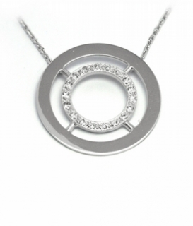 Šperkový diamantový náhrdelník s přírodními diamanty 585/3,86 gr J-21390-12 POŠTOVNÉ ZDARMA!