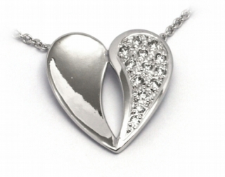 Zlatý diamantový náhrdelník s přírodními diamanty 585/3,02 gr J-21273-12 POŠTOVNÉ ZDARMA!