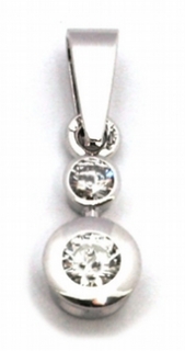 Diamantový zlatý přívěsek s pravými diamanty 585/0,75 gr J-21354-12 POŠTOVNÉ ZDARMA!