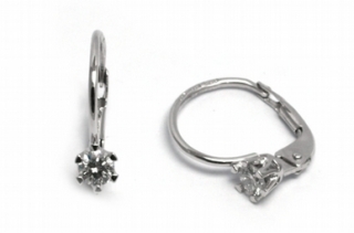 Diamantové náušnice s přírodními pravými diamanty 585/0,94 gr J-20690-12 POŠTOVNÉ ZDARMA!