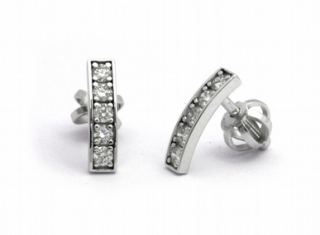 Diamantové náušnice s přírodními pravými diamanty 585/1,06 gr J-20693-12 POŠTOVNÉ ZDARMA!