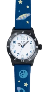 JVD Dětské chlapecké modré hodinky s motivem vesmíru  JVD J7225.2