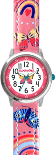 CLOCKODILE Dětské růžové dívčí dětské hodinky MOTÝL CWG5180