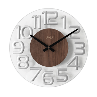 JVD Luxusní skleněné nástěnné designové hodiny JVD HT098.4