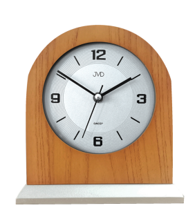 JVD Dřevěné netikající tiché stolní retro hodiny JVD HS24012/11