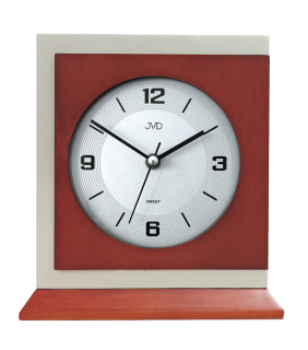 JVD Dřevěné netikající tiché stolní retro hodiny JVD HS24013/23