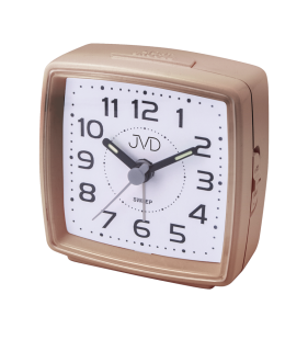 JVD Rose gold ručkový netikající tichý budík JVD SRP28.6