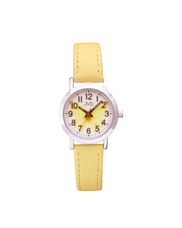 JVD Dětské dívčí žluté náramkové hodinky s motýlkem JVD J7227.1