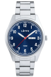LAVVU Náramkové ocelové pánské hodinky FOSEN Blue LWM0310