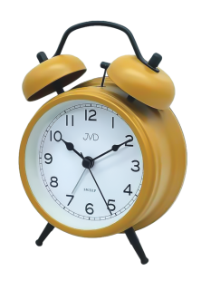 JVD Ručkový analogový netikající budík JVD SRP2219.2 s mechanickým zvoněním