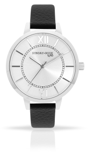 Dámské luxusní designové hodinky SUNDAY ROSE Classic FOREVER BLACK SUN-C01