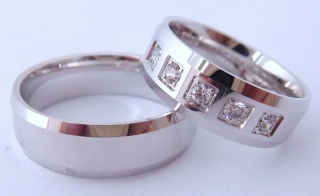 Exkluzivní zlaté snubní prsteny Couple 585/1000 65SCH2